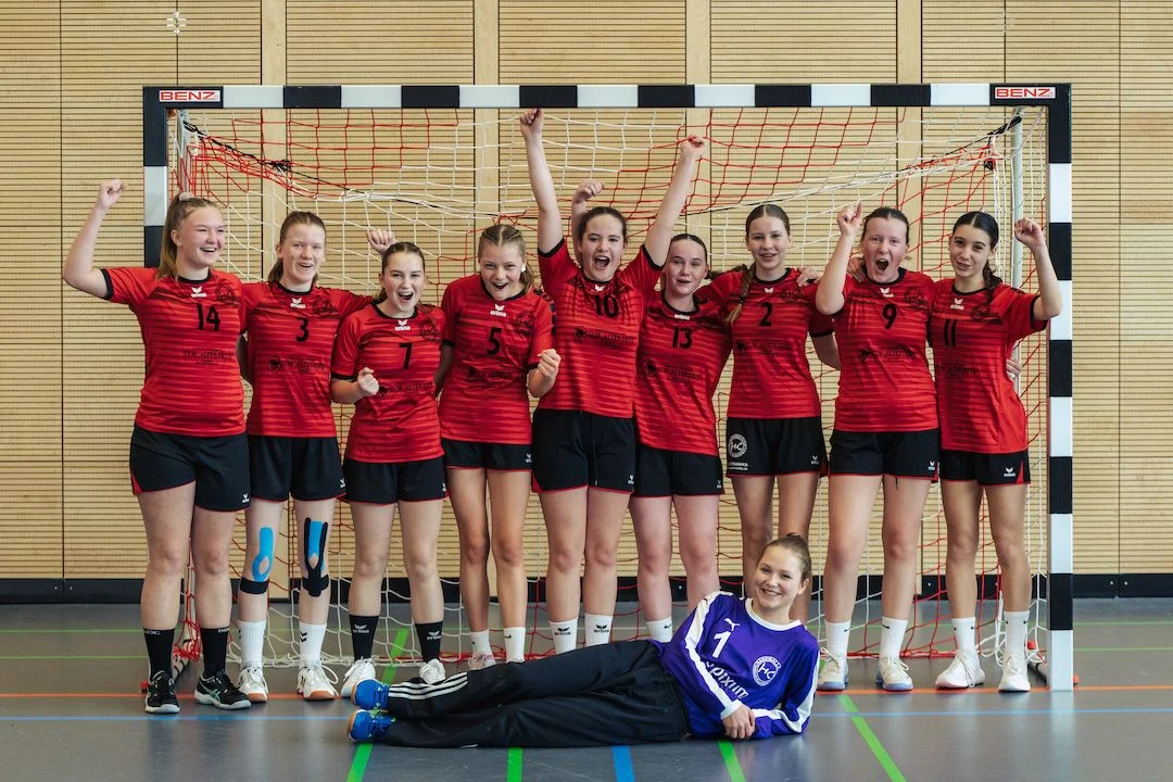 Jugendmannschaft des HC Sulzbach-Rosenberg in der Halle